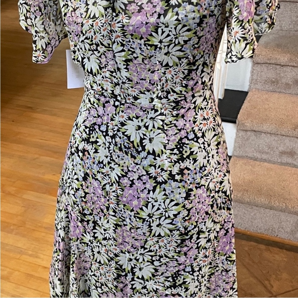 NWT Astr Floral Maxi Dress - Black, White, Purple - Picture 7 of 15
